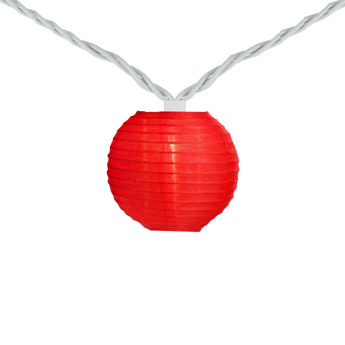 10-Count Patriotic Chinese Lantern 4Th of July String Lights, 7.5Ft White Wire