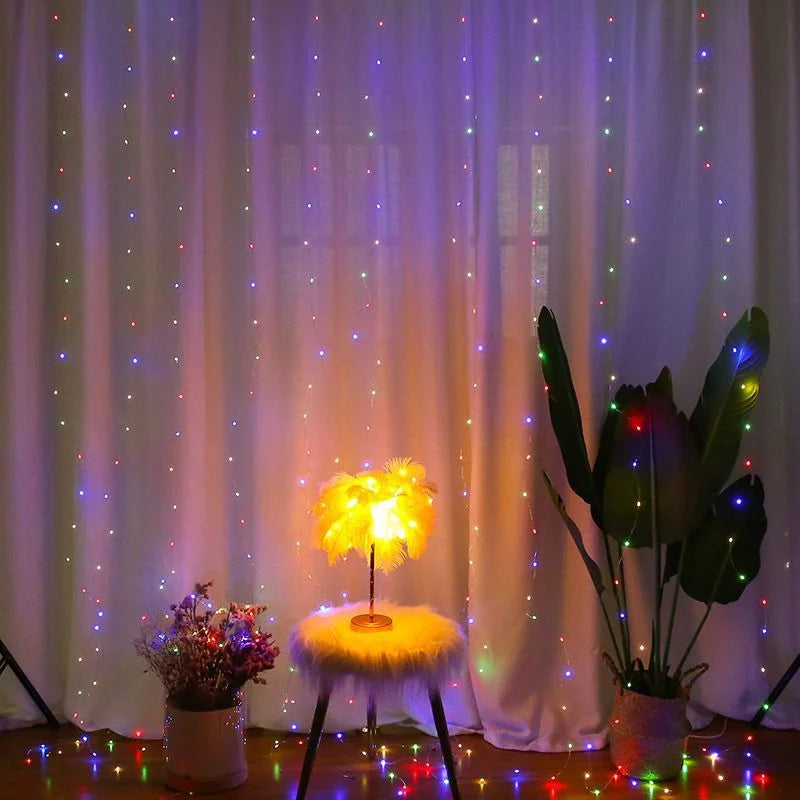 6M USB LED Curtain Lights, Festoon LED Light Garlands, Christmas Decorations 2024, String Lights for New Year and Street Garland